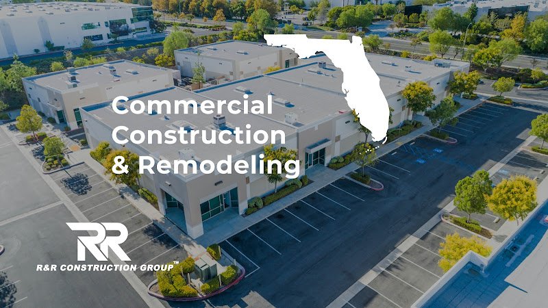 Aerial View Of Industrial Commerce Office Buildings.
